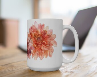 Chrysanthemum Ceramic Mug, 15oz