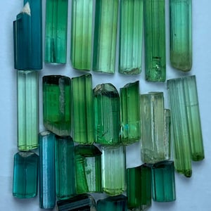 27 Carat Natural Multicolor Tourmaline Rough Lot from Afghanistan. Rough Tourmaline, Tourmaline for cutting, Tourmaline for jewelry.