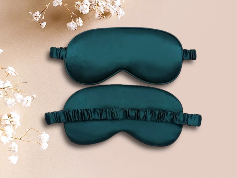 Masque de Sommeil en Satin Luxe Personnalisation Élégante pour un Sommeil Profond et Réparateur image 3