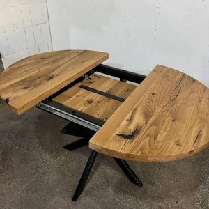 Extendable Kitchen Table 4 or 8 People: Foldable Furniture, Dining Room Gift