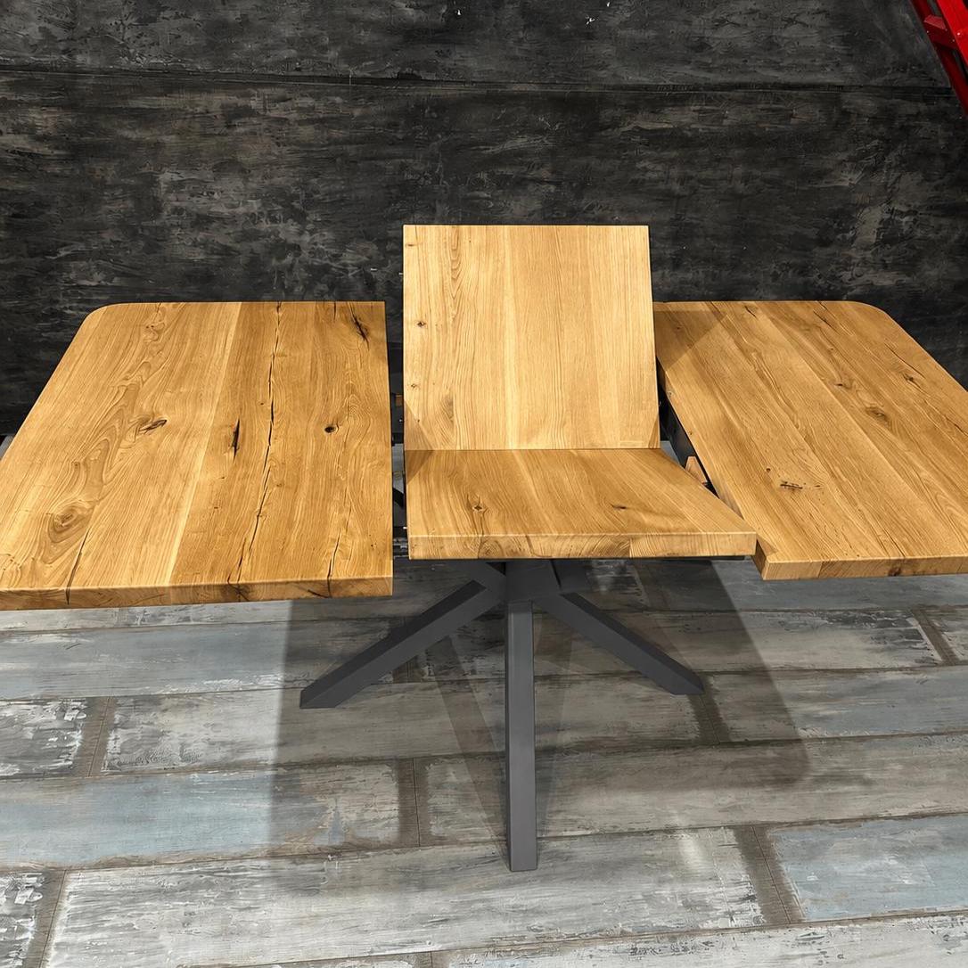 Extendable Dining Table, Solid Oak Wood, Kitchen Table Gift - Etsy