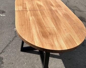 Oval Extendable Dining Table, Small Space Friendly Table, Custom Table Gift