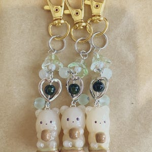 Kawaii Matcha Bear Keychain