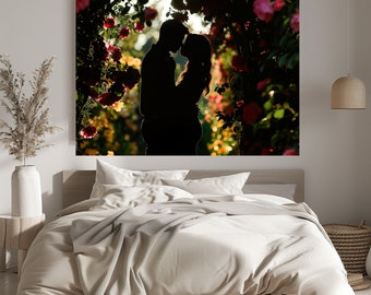 Secret Garden Silhouettes - Romantic Floral Wall Art