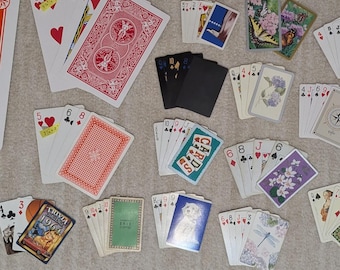 Lot of 95 Playing Cards for Junk Journal Ephemra