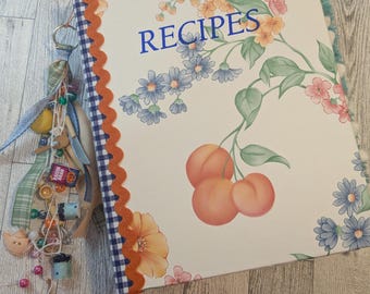 Vintage Recipe Binder Kitchen Themed Junk Journal