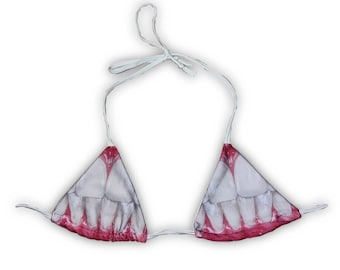 Triangle Teeth Bikini Top