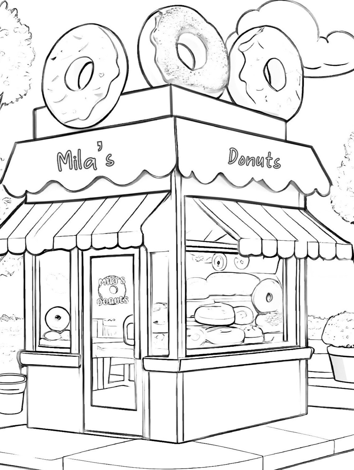 Custom Birthday Coloring Book Etsy