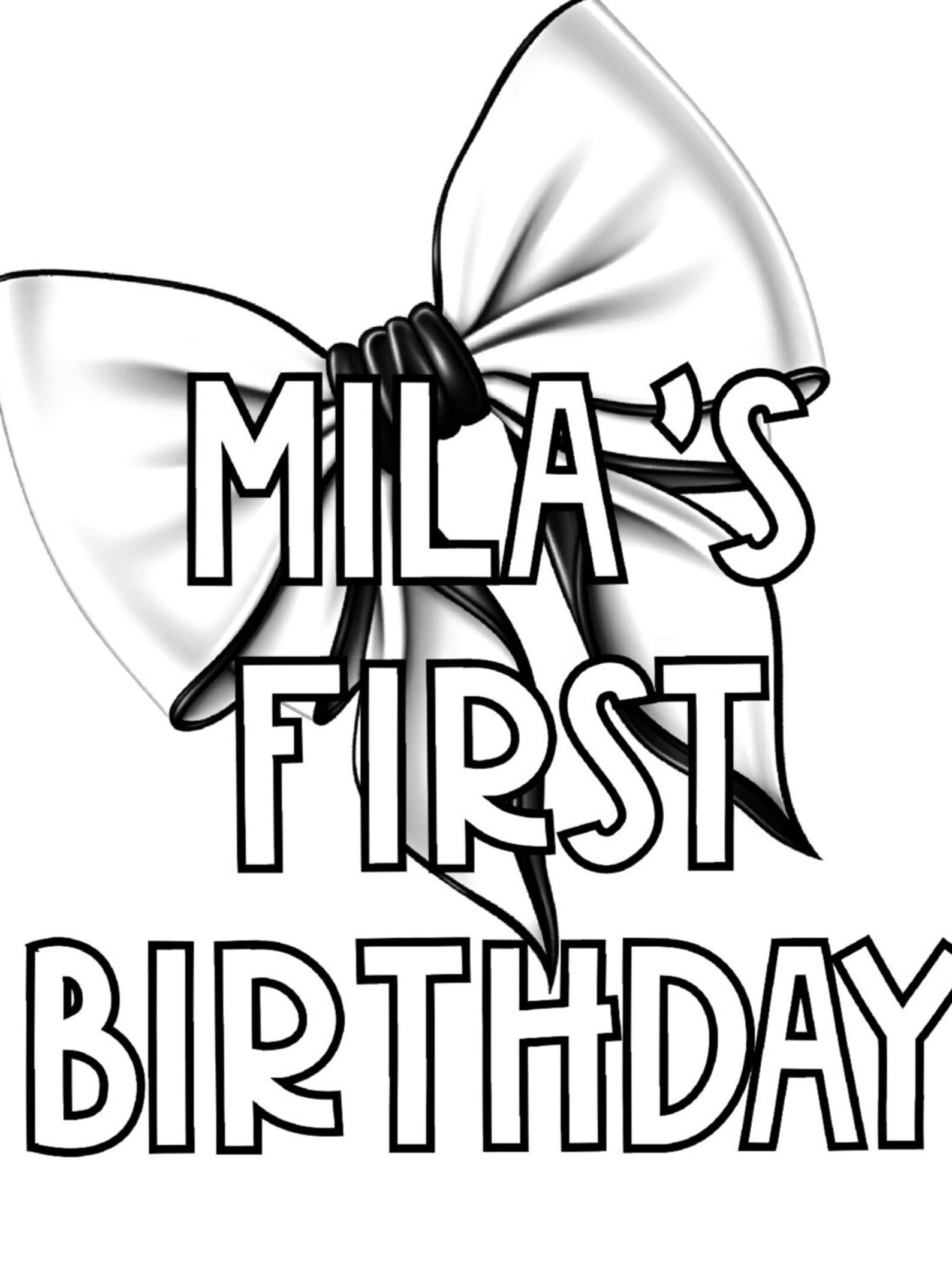 Custom Birthday Coloring Book Etsy