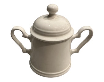 Johnson Bros. Ironstone lidded sugar bowl