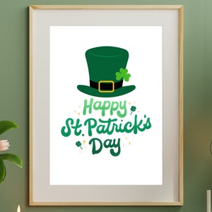 St. Patrick&#39;s Day Printables  St. Patrick&#39;s Day Decorations Green Home  Instant Download | St. Patrick&#39;s Day Gift Patrick&#39;s Day Wall Art |