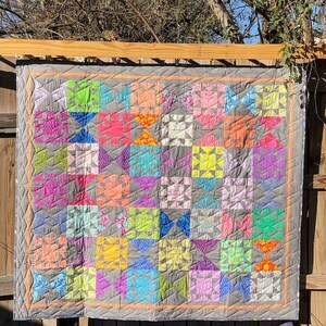 Handmade Quilt Throw, blanket 61&quot;x69&quot;