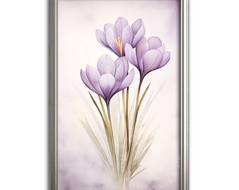 Lavender Whispers | Watercolor Floral Art Print