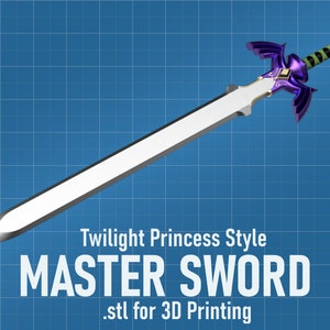 Twilight Princess Style MASTER SWORD .stl for 3D Printing