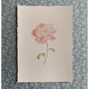 Peony Flower Print, Watercolor Flower Painting, Nursery Art, Flower Art, Delicate Artwork, Flower Decor, Watercolor Print, Florals
