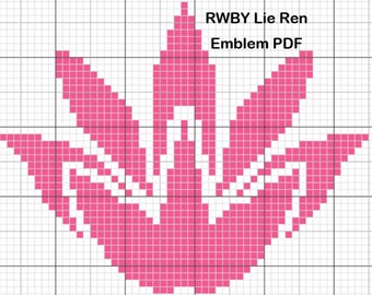 RWBY Lie Ren Emblem - Digital Cross Stitch Pattern - Team JNPR