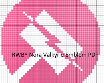 RWBY Nora Valkyrie Emblem - Digital Cross Stitch Pattern - Team JNPR