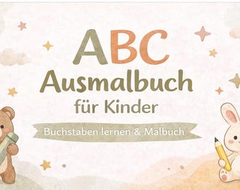 ABC Coloring Book for Kids – Learn Letters & Coloring Book (Printable PDF)