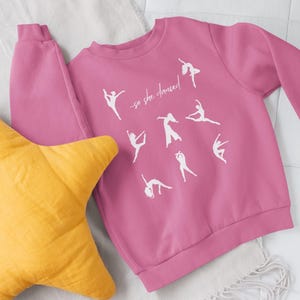 Also tanzte sie Sweatshirt, Tanz-Erwägungskleidung, Ballettgeschenk, Geschenk für Tänzerin, Tanz-Sweatshirt für Mädchen, Tanzwiderstand, Ballettgeschenk