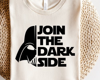 Join The Dark Side PNG, Darth Vader Clipart, Cricut, Digital Vector Cut File