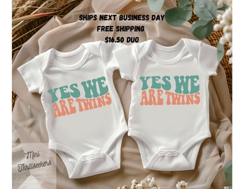 Twins Onesies® / Sí, somos gemelos / Regalo perfecto / 16.5 para combo / Envío gratis