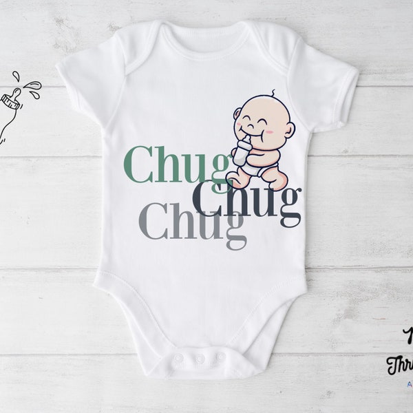 Chug Chug Chug| Cool One-piece | Baby Bodysuit | Trendy Apparel | Kids Fashion | Free Shipping | Great Gift