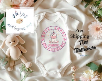 Cute, Smart, And a Little Bit Dramatic Onesie® | Fun Baby Clothes | Ships Next Business Day | Free Shipping | Perfect Onesie® Gift