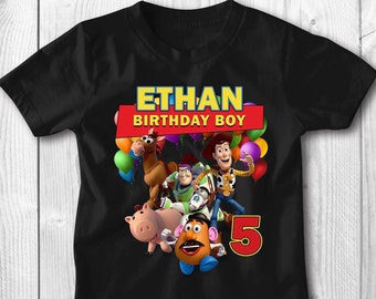 Toy Story birthday shirt, personalized gift, birthday, custom shirt, birthday gift, custom, birthday shirt, Toy Story birthday, disney