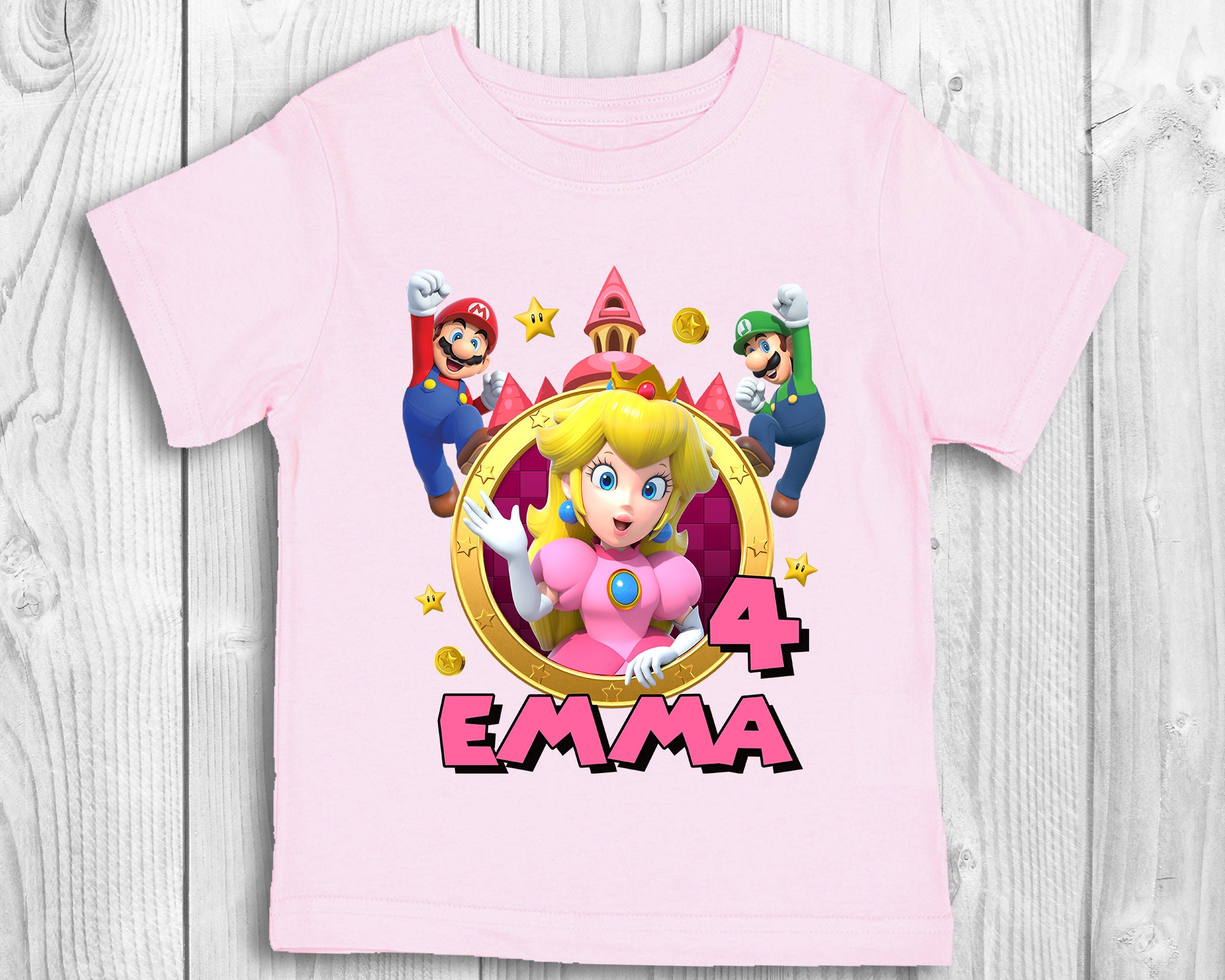 Princess Peach Birthday Custom Shirt, Birthday Gift