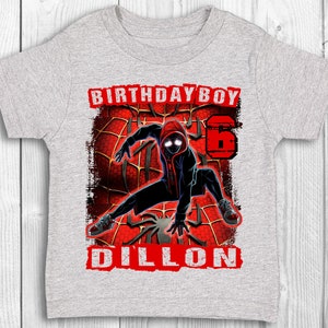 Miles Morales birthday shirt, personalized gift, birthday, custom shirt, birthday gift, custom, birthday shirt, Miles Morales image 3