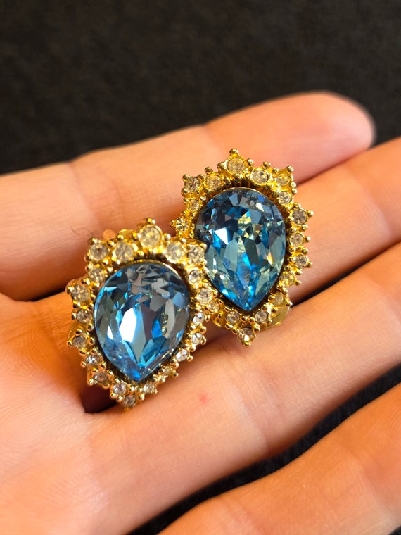 Stunning Vintage Christian Dior Clip-On Earrings