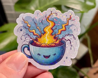 Storm inside a Teacup Sticker | TLOAS Taylor inspired Opalite Vinyl Sticker