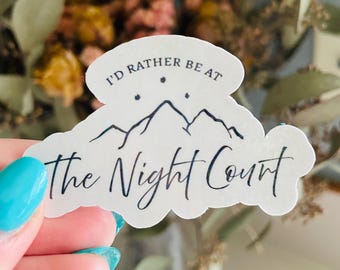 Night Court ACOTAR Sticker: Rhysand and Feyre, Holographic Vinyl