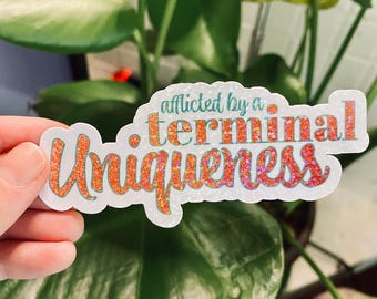 Terminal Uniqueness Sticker | TLOAS Taylor inspired Eldest Daughter Vinyl Sticker