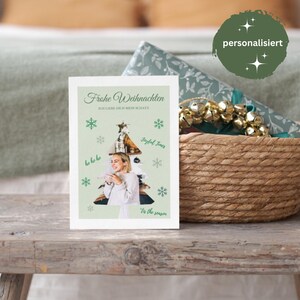 Personalisiertes Weihnachtsgeschenk / Weihnachtskarte / Postkarte DIN A6, Geschenkidee Weihnachten, persönlich, für Freundin, Schwester