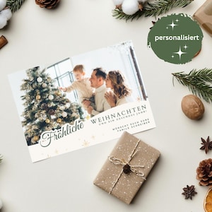 Carte de Noël personnalisée / Cadeau de Noël / Vœux de Noël / Carte postale DIN A6 pour la famille, les amis, la petite amie, la sœur, les collègues