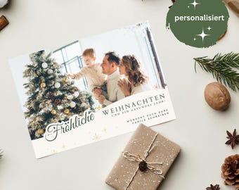 Biglietto di Natale personalizzato / regalo di Natale / auguri di Natale / cartolina DIN A6 per famiglia, amici, fidanzata, sorella, colleghi