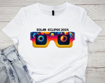 Solar Eclipse 2024 PNG | T-Shirt Design, Sunglasses Art (Digital Download)