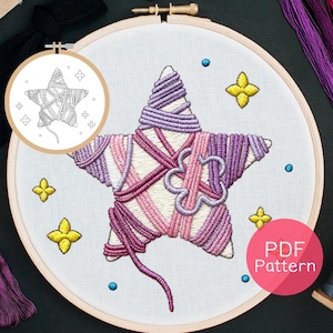 Whimstar Infinity Nikki Embroidery Pattern (PDF Download, 3-8" Hoop Size)