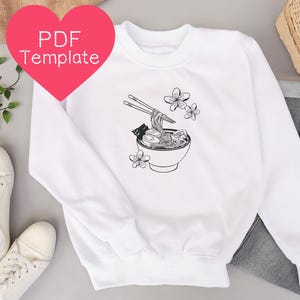 Pacchetto di modelli PDF per ricamo giapponese: 15 modelli fai da te (download PDF, dimensioni telaio 3-8") immagine 10