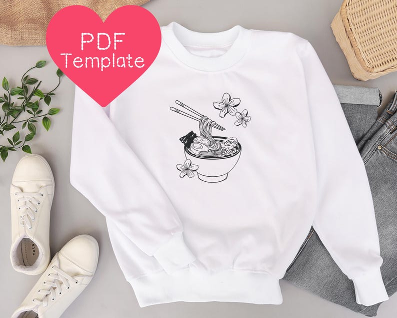 Pacchetto di modelli PDF per ricamo giapponese: 15 modelli fai da te (download PDF, dimensioni telaio 3-8") immagine 10