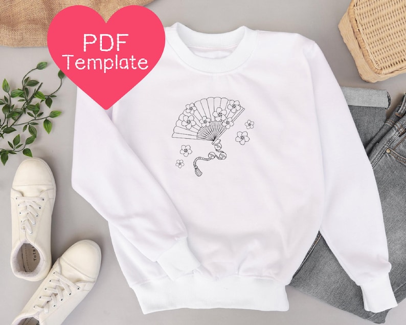 MEGA Japanese Embroidery Bundle 10pk, Embroidery PDF Pattern, Instant Digital Download, DIY Hand Embroidery Pattern, Beginner Embroidery