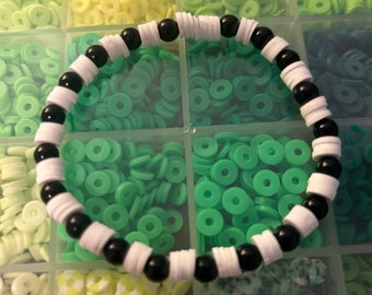Black and white bracelet
