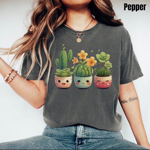 Succulent Graphic Tee Shirt Cactus Graphic Tee For Women Succulent Graphic Tee Shirt Cactus Graphic Tee For Women