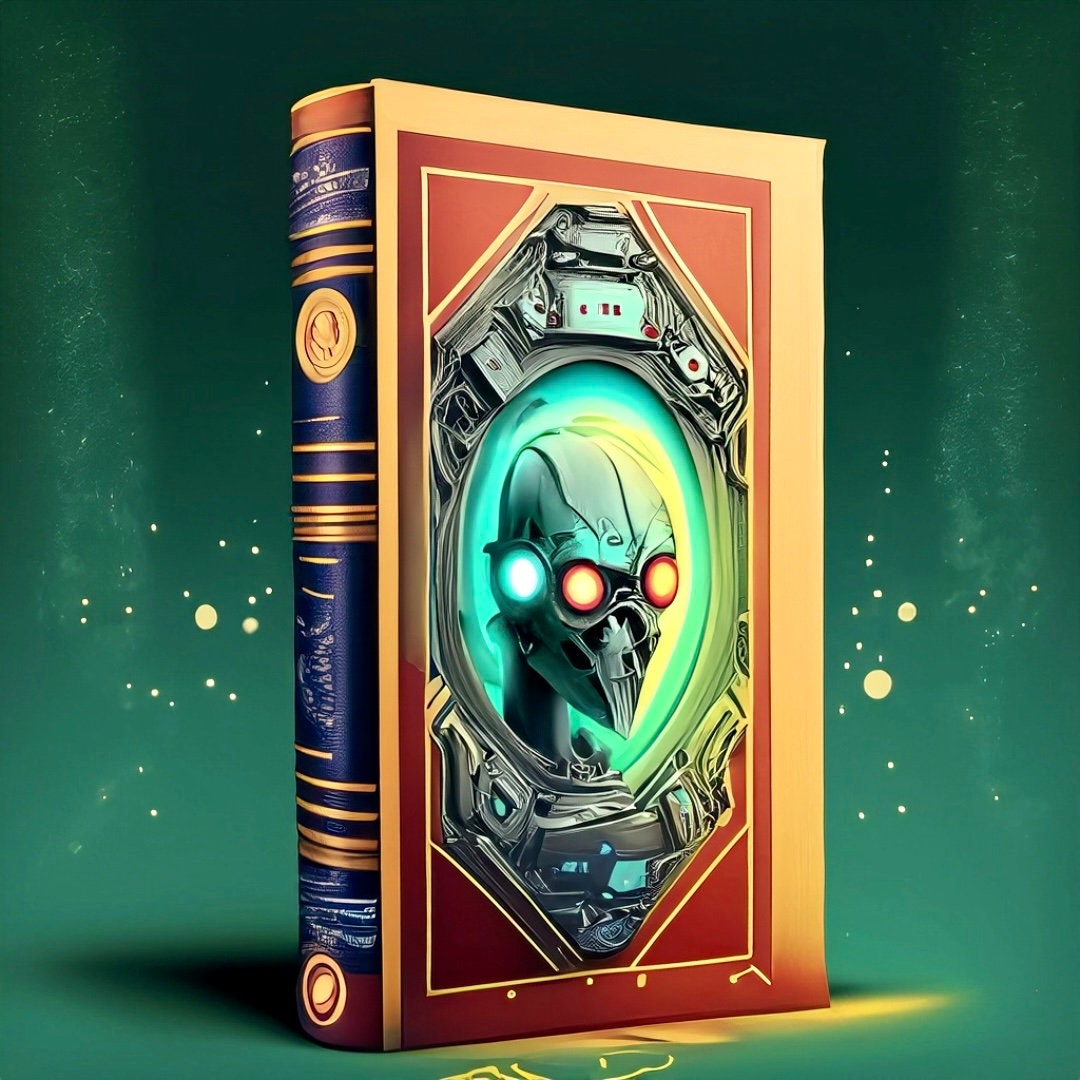 Futuristic Alien Sci-fi Book Cover Design - Custom Digital Artwork - Etsy