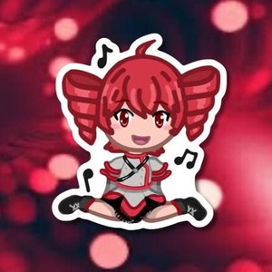 Vocaloid UTAU Chibi Teto Kasane Sticker - Ideal for Laptops, Water Bottles, Notebooks and More!