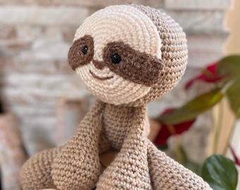 Crochet Sloth Amigurumi pattern, Simon the Sloth crochet pattern, Amigurumi PDF patterns, crochet baby shower gift ideas