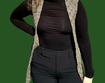 The Elise Vest Crochet Pattern | Made-to-Measure, Beginner-Friendly (PDF Download)
