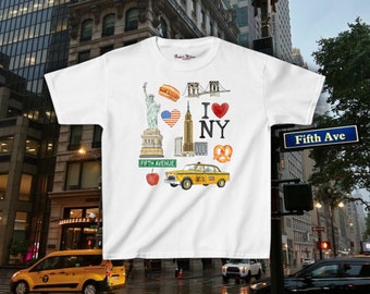 New York Baby Tee, I Love NY Baby Tee, NYC Collage Baby Tee, Trendy NY Collection Tee, Vintage Graphic Tee, Womens Fitted Tee, Y2K Baby Tee
