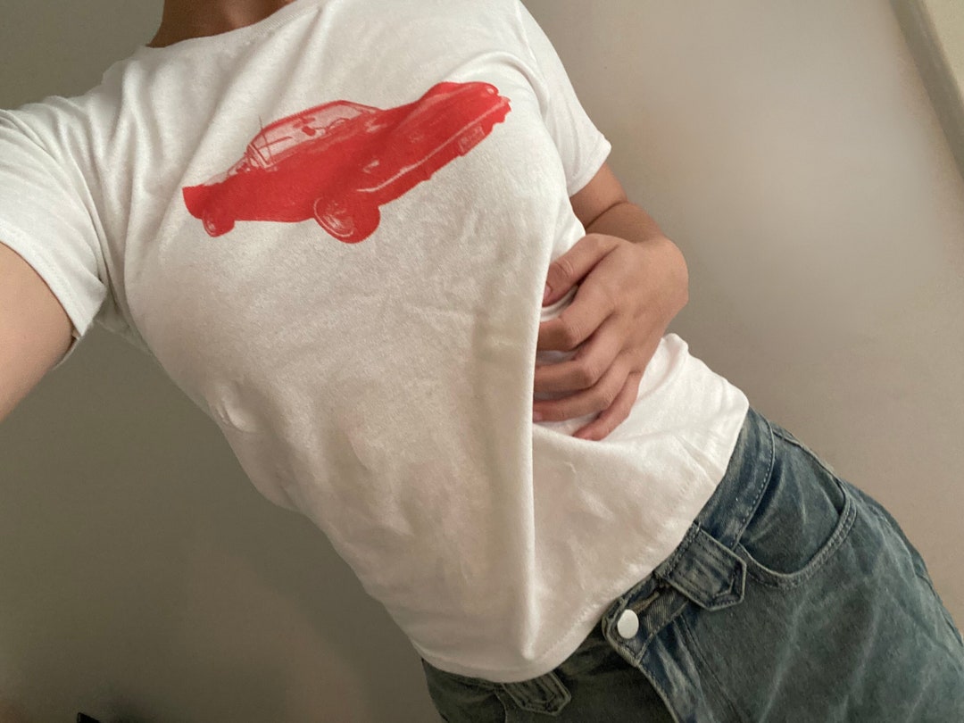 Vintage Ford pink & grey baby tee